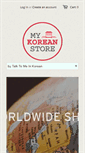 Mobile Screenshot of mykoreanstore.com